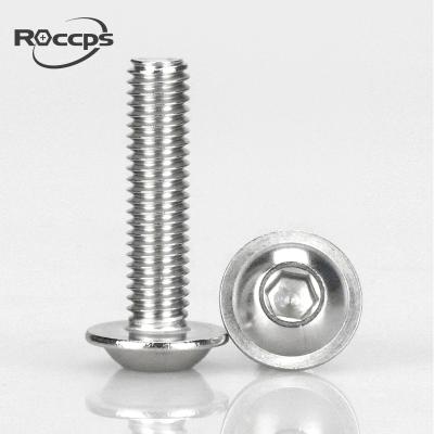 China SUS304 Stainless Steel Pan Knob Flange Hex Socket Cap Screws With Gasket for sale