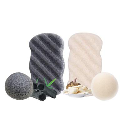 China All Natural New Style Makeup Sponge Hot Selling Natural Facial Cleansing Skin Care Set Baby Natural Bamboo Bath Fiber Factory Charcoal Konjac Sponge for sale