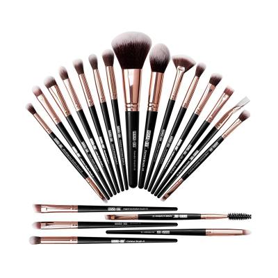 China Professional Skin-friendly Travel Makeup Foundation Eyeshadow Blush Brush Concealer Face Powder Eye Makeup Blending Set Brushes for sale