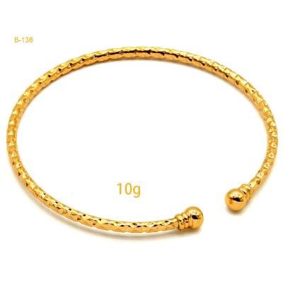 China 24k romantic luxury wedding Dubai can open bangles gold color bangles for women girls wedding bride India bangles bangles jewelry gift for sale