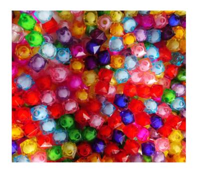 China TRENDY Plastic Crystal Acrylic Spacer 10mm For DIY Jewelry Making Accessories Faceted Transparent Square Loose Beads for sale