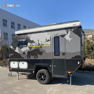 China Support Customized Paint Independent Suspension OTR Compact Aluminum Off Road Camper Trailer For Sale for sale