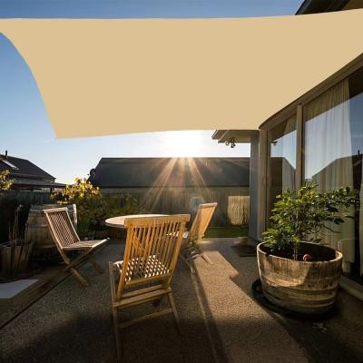 China Garden Swimming Pool waterproof Sunshade Awning Polyester Oxford fabric Outdoor Sun Shade Sail for sale