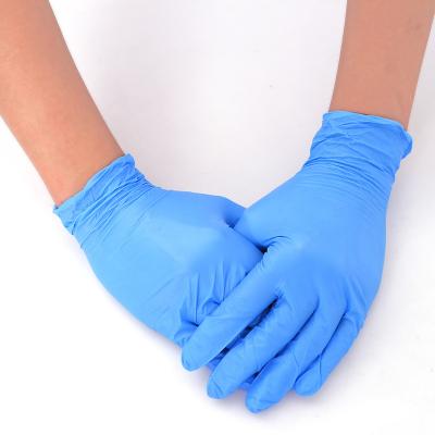 China Disposable Civil Protective Disposable Nitrile Gloves Safety Work Examination Disposable Nitrile Vinyl Guante à venda