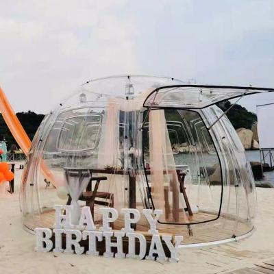 Китай Outdoor Garden Bubble Tent House PC Transparent Dome Tent Camping Bubble House Glamping Many People Party Tents продается