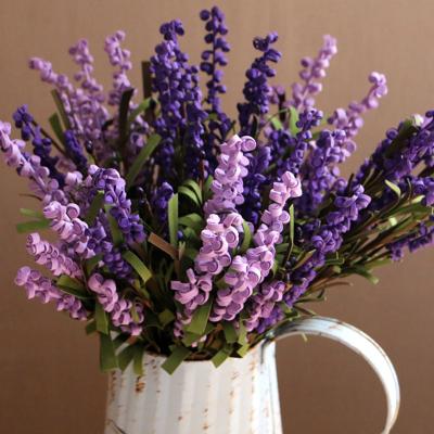 China High grade curled lavender artificial flower Simulation Home Decoration Furnishings Simulation Flower for sale