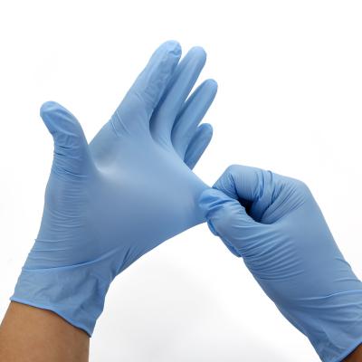 China Factory supplies negro Azul medicos guantes desechables de vinilo nitrilo para alimentos guantes for sale