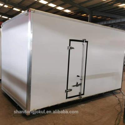 China Cheaper truck body Coated steel color steel metal frame CKD dry cargo truck body truck box with PPGI color steel for sale