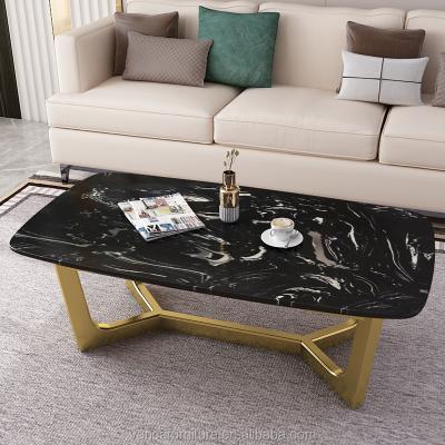 China Modern& new modern design luxury living room furniture stainless steel coffee table for sale