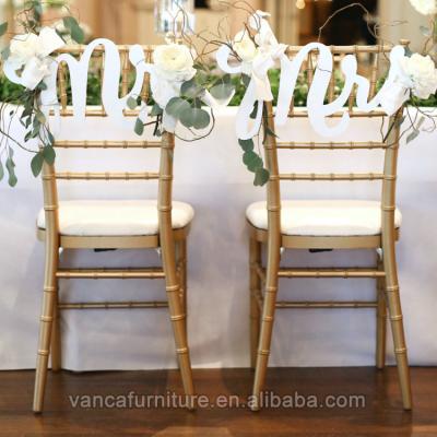 China Wholesale Hotel Chair Hotel Wedding Gold Chiavari Chair For Sale for sale