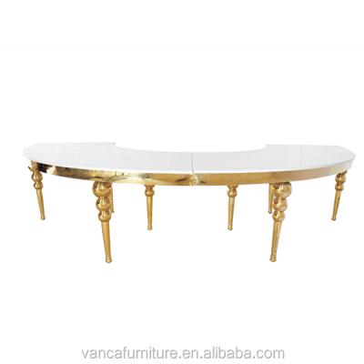 China LUCURY& Wholesale high quality hotel ROYAL wedding dining tables for sale