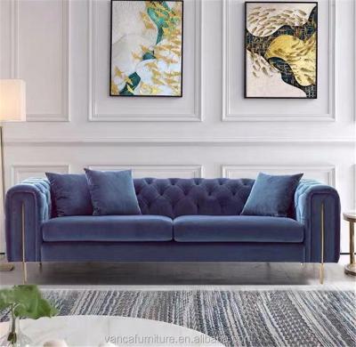 China Other Modern Navy Blue Loveseat Cushion Mid Century Sofa Living Room Suites Furniture For Living Room for sale