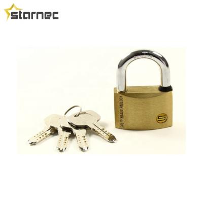 China Security Door China High Quality Safe Solid Brass Padlock For Door Lock 50mm or 60mm for sale