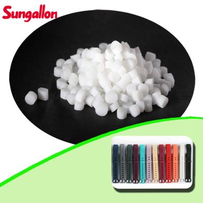 China White Opaque 90A TPE Plastic Material Easy To Colouring For Overmolding for sale