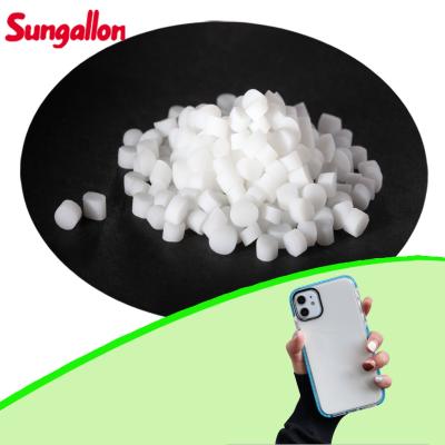 China White Opaque 40A~90A Thermoplastic Vulcanizates Elastomer Materials TPR Plastic Material  for Phone Case for sale