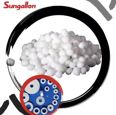 China Soft Gasket TPR Raw Material Sungallon TPR Granules White Opaque Voor het gieten Te koop