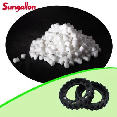 China Original White SEBS TPE Beads Soft For Toy Tires And Toy Car Tracks for sale