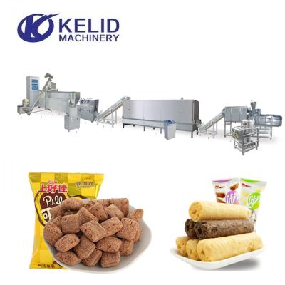 China Ce Double Core Filled Screw Extruder Rice Snacks Processing Line Corn Flour Rice Flour Wheat Flour And So On for sale