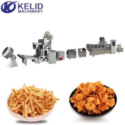 China Automatic Fried 3D 2D Chips Pellet Chips Bugles Snack Food Precessing Stick Making Machine for sale