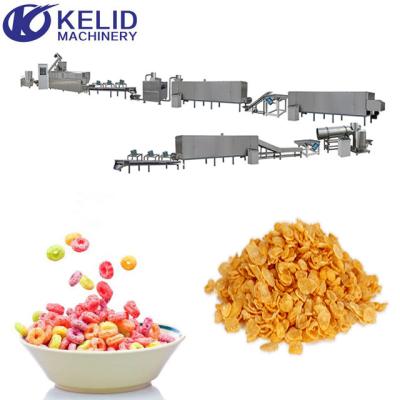 China Multifunctional Breakfast Cereals Chips Oat Flakes Making Machine Maker for sale