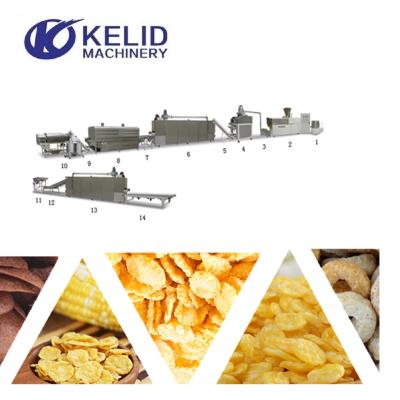 China food & Beverage Factory Breakfast Cereal Kelloggs Oatmeal Snack Extruder Making Machine for sale