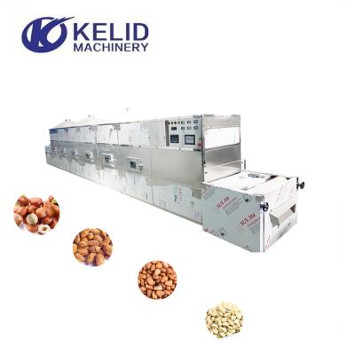 China Medicine pine nuts hazelnut pistachio drying machine processing tunnel microwave cooking and sterilization equipment for sale