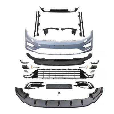 China Universal PP Wholesale Hot Sale Car Front Bumper Lip Body Kit For VW GOLF VII TO PLAY GOLF 7.5 R 2017-2019 for sale