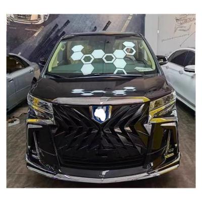 China ABS Alphard Grille Black Honeycomb Front Grill ABS Mesh For Toyota Alphard Sc Style Gold Black Grill for sale