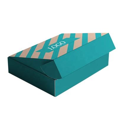 China Eco Friendly Recycled Materials Logo Printed Mix Color Custom Mailer Box, Durable Clothing/Gift/Shoes Cardboard Paper Packaging Shipping Boxes for sale