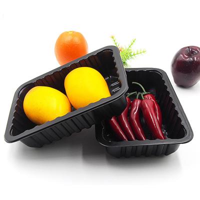 China Wholesale Disposable Fruit Food Small Food Plastic Divided Dry Tray Plastic Packaging for sale