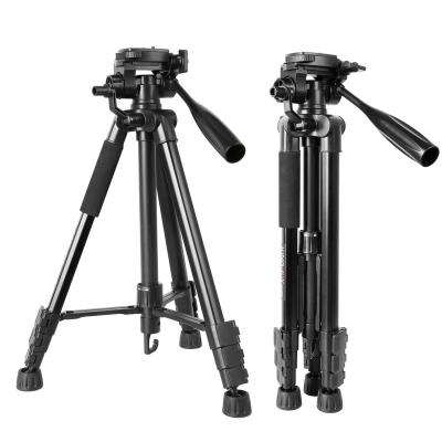 China New Cheap Professional Kingjoy Digital Camera Video Camera Phone Aluminum 4 Section Tripod With Max Load 5kg for sale