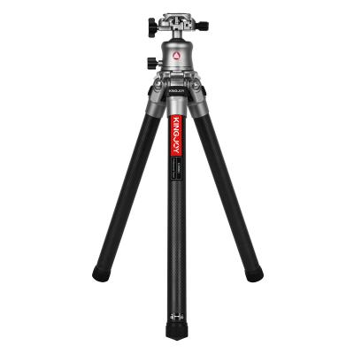 China Kingjoy C056C PORTABLE carbon fiber camera tripod travel professional lightweight compact tripod with 360 degree Hea6 ball for sale