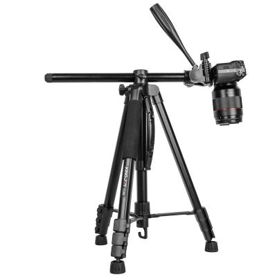 China KINGJOY VT-890H PORTABLE Tripod Camera Tripod for DSLR Aluminum Tripod with 3 Way Head and Rotatable Center Column for sale