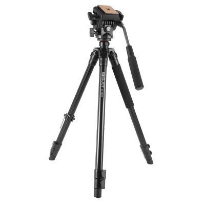 China Kingjoy Foldable Professional Max Load Weight 10kg Tripod For Camera Dslr With Multi-angle Liquid Damping Head for sale