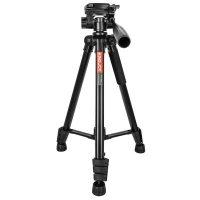 China KINGJOY Outdoor Telescopic Travel PORTABLE Aluminum Tripod Camera Tripod with Carry Bag for Live Streaming Projector for sale