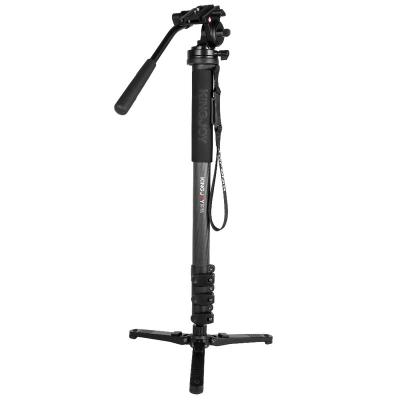 China KINGJOY Professional Digital Camera Monopod Carbon Fiber Telescoping Video Monopods with Tripod for DSLR Cameras and Camcorders for sale