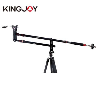 China Professional Mini Video Camera Kingjoy Jib Crane Aluminum Stable Multi-functional Portable Arm with Leveling Base for Camcorder Shooting for sale