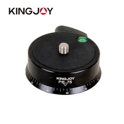 China Kingjoy Universal Adjustment Tripod Leveling Low Head With PB-75 PB-75 Spirit Level for sale