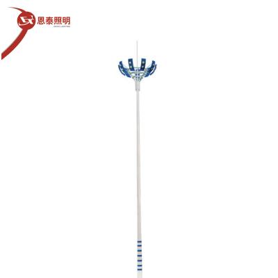 China ROAD 30 Meter Height Square High Mast Light Poles For Flood Light Base High for sale