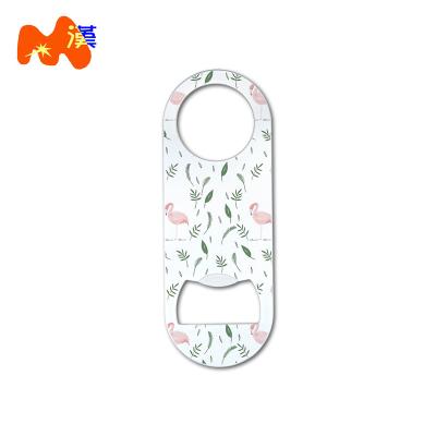 China Customized multifunctional creative direct pattern factory double-sided transfer bottle opener logo sublimation jar empty opener for sale