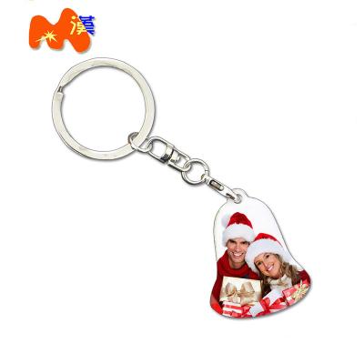 China Unique Wooden Key Chain Ideas Custom It Birthday Gifts For Friend Sublimation Photo Mute Key Chain for sale