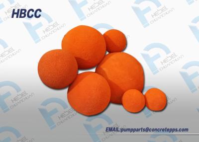 China Eco Friendly durable 2 inch to 8 inch Sponge Cleaning Ball for Concrete Pump tube for sale