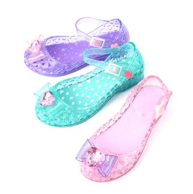 China Cheap Lovely Breathable Hot Selling Konmeibear Children's Shoes For Children Jelly Kids Jelly Sandal For Girl for sale