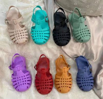 China Around 2022 Colorful Casual Toddler Candy Color Classics Soft Boys Jelly Shoes For Children for sale