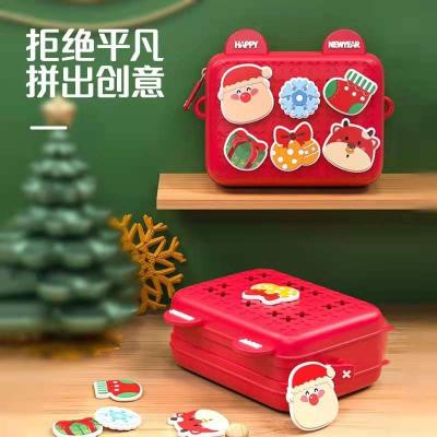 China Cute Cartoon DIY Style Christmas Latest Christmas Cute Purse Kids Handbag ABS Material For Kids for sale