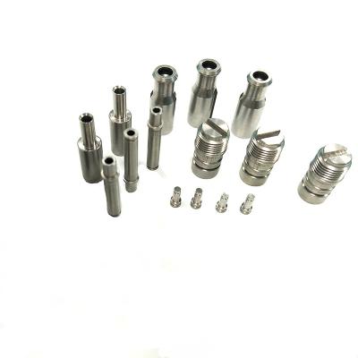 China Aluminum Custom coffee machine fluid solenoid valve hardware parts stainless steel shaft CNC lathe precision processing for sale