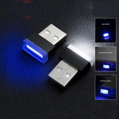 China Mini USB LED Car Atmosphere Light PC Emergency Light Lamp USB Accessory Lamp Auto Colorful Car Auto Interior Light Decorative Lamp Small for sale