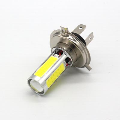 China Motorcycle P15D/BA20D/H4 COB Headlight H4 P15D BA20D Motorcycle Hi/Low Bulb Lamps Conversion Kit 1200LM 6000KDC 12DCV White for sale