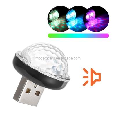 China Home Decor LED Galaxy Car Roof Atmosphere Light USB Projector Interior Starry Ambient Night Decoration LED Galaxy Lights Mini Magic Ball Atmosphere Light for sale