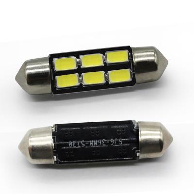 China 12VDC Led Festoon Canbus Lights 31mm 36mm 39mm 41mm 5630 5SMD C5W Car Dome Light No Error Bulbs Roof Auto Interior Lamp 5630-6LED for sale